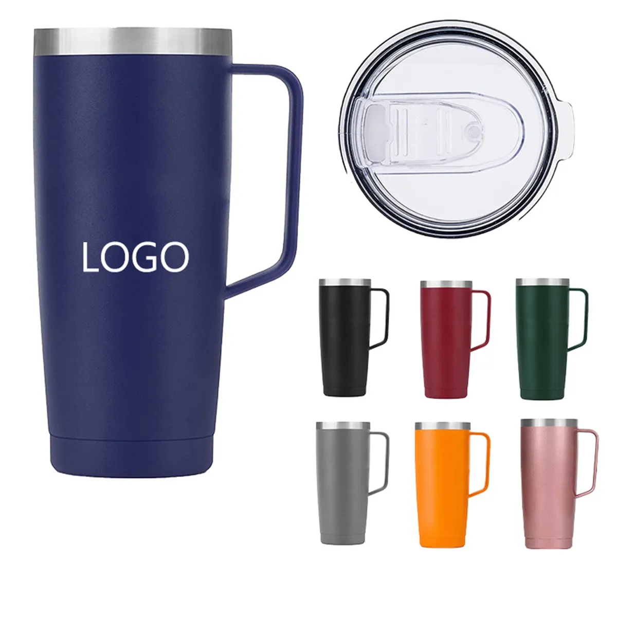 24oz Insulated Coffee Tumbler with Handle 2