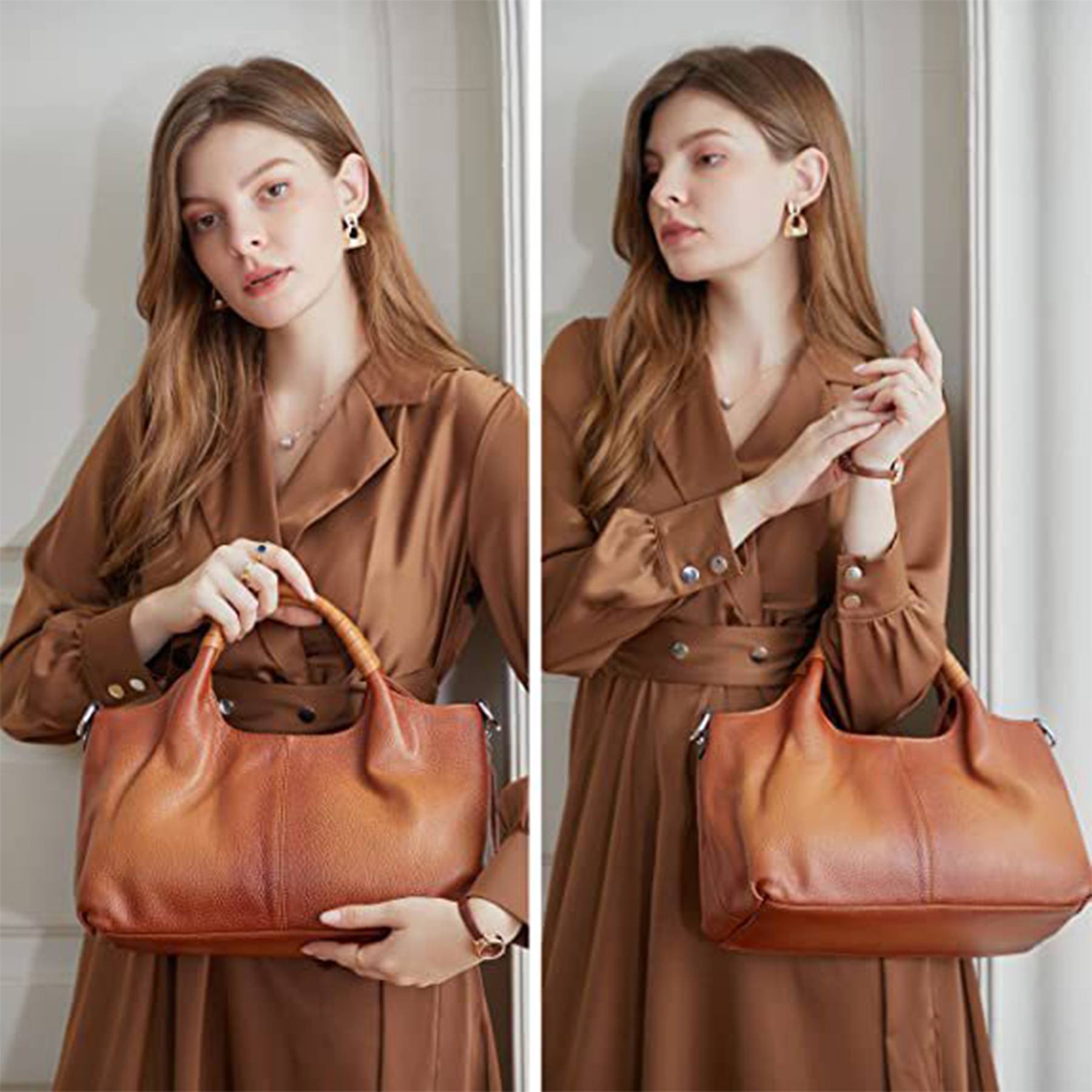 Genuine Leather Handbags Shoulder Crossbody Bag for Women 7