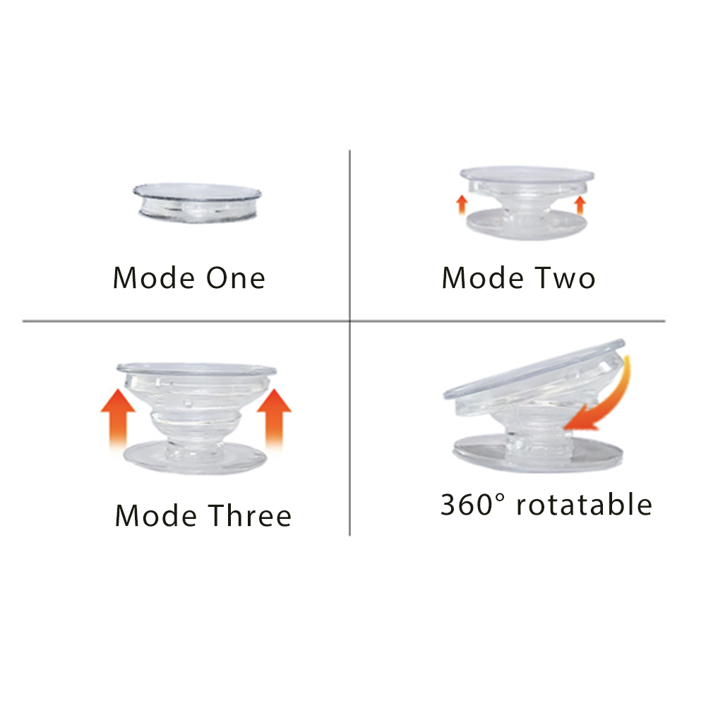 Transparent and customizable mobile phone airbag brackets 1
