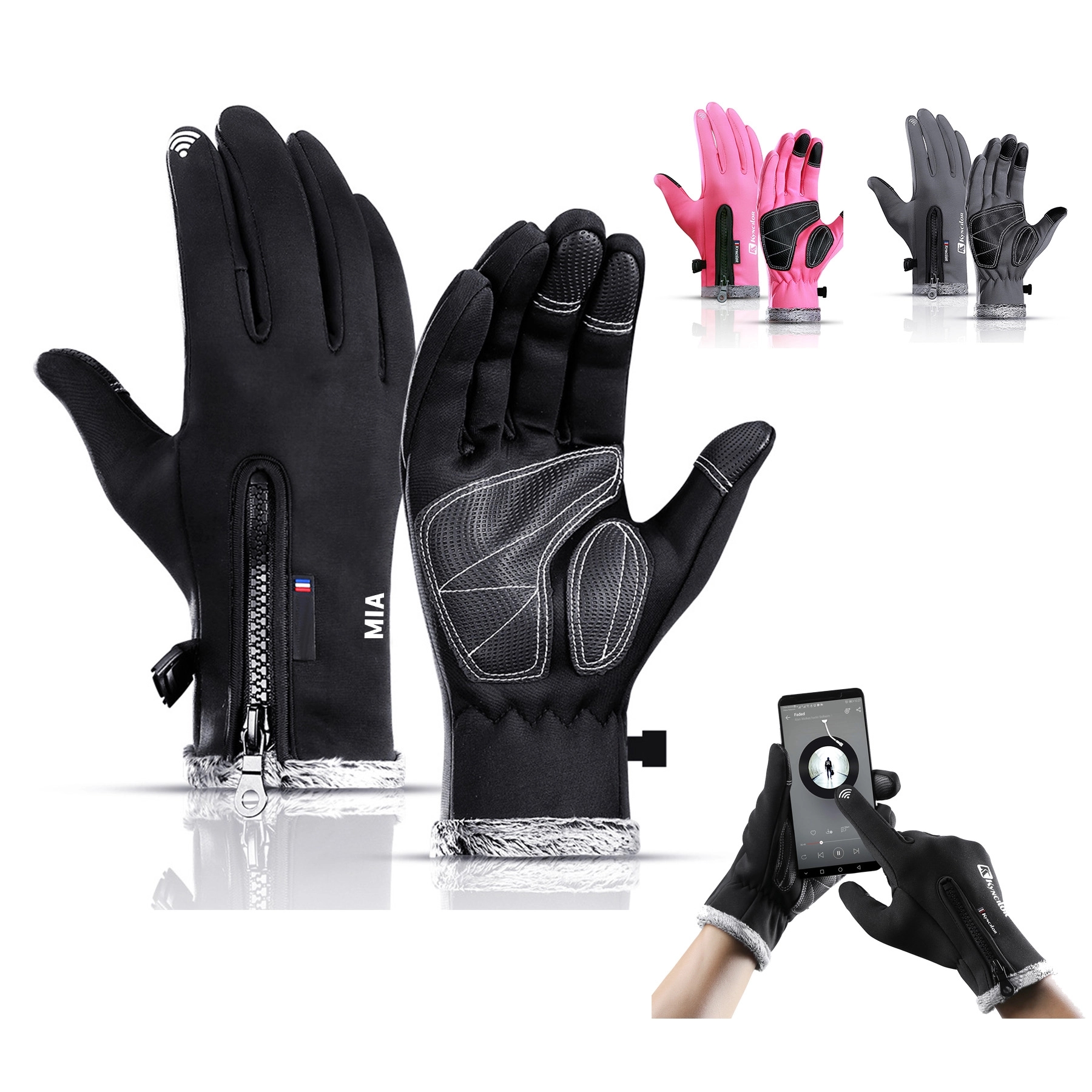 Warm Touchscreen Fleece Gloves 3