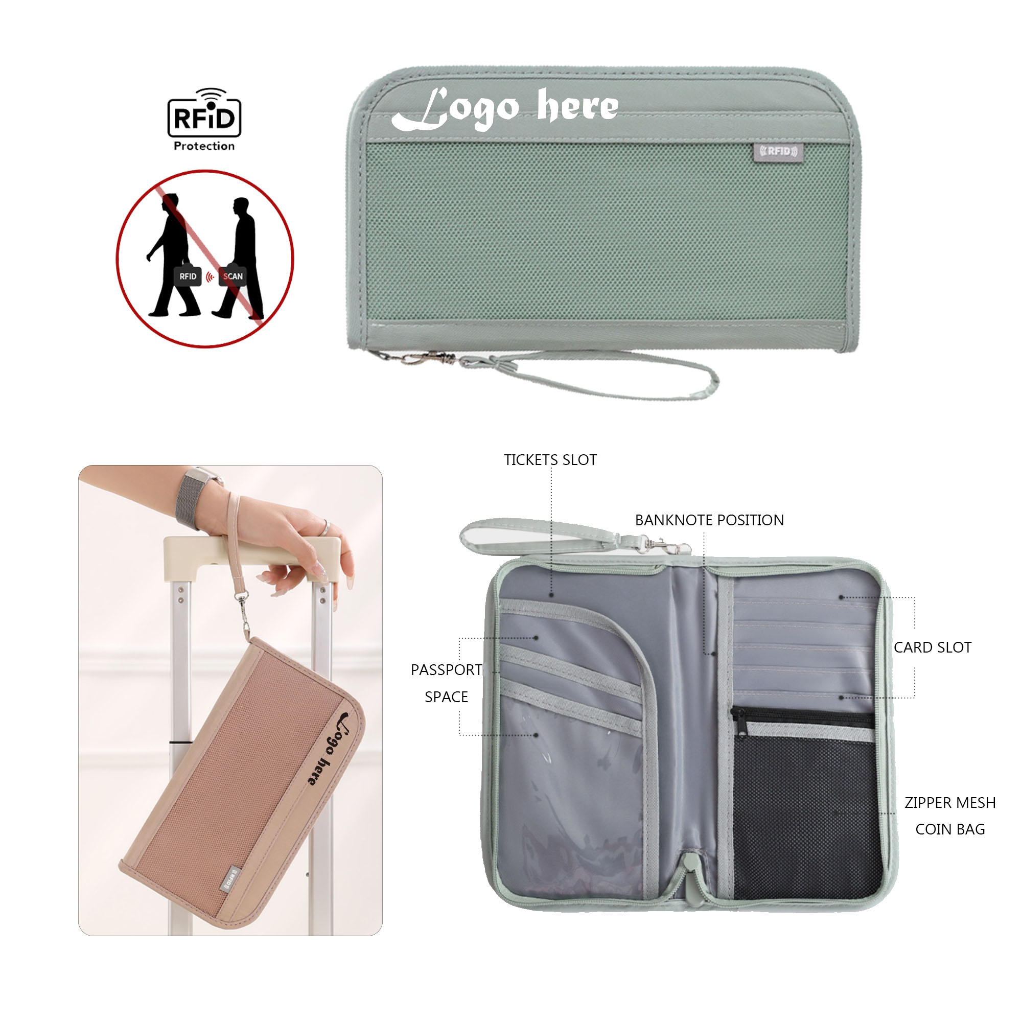MOQ50 Travel Document Bag 2