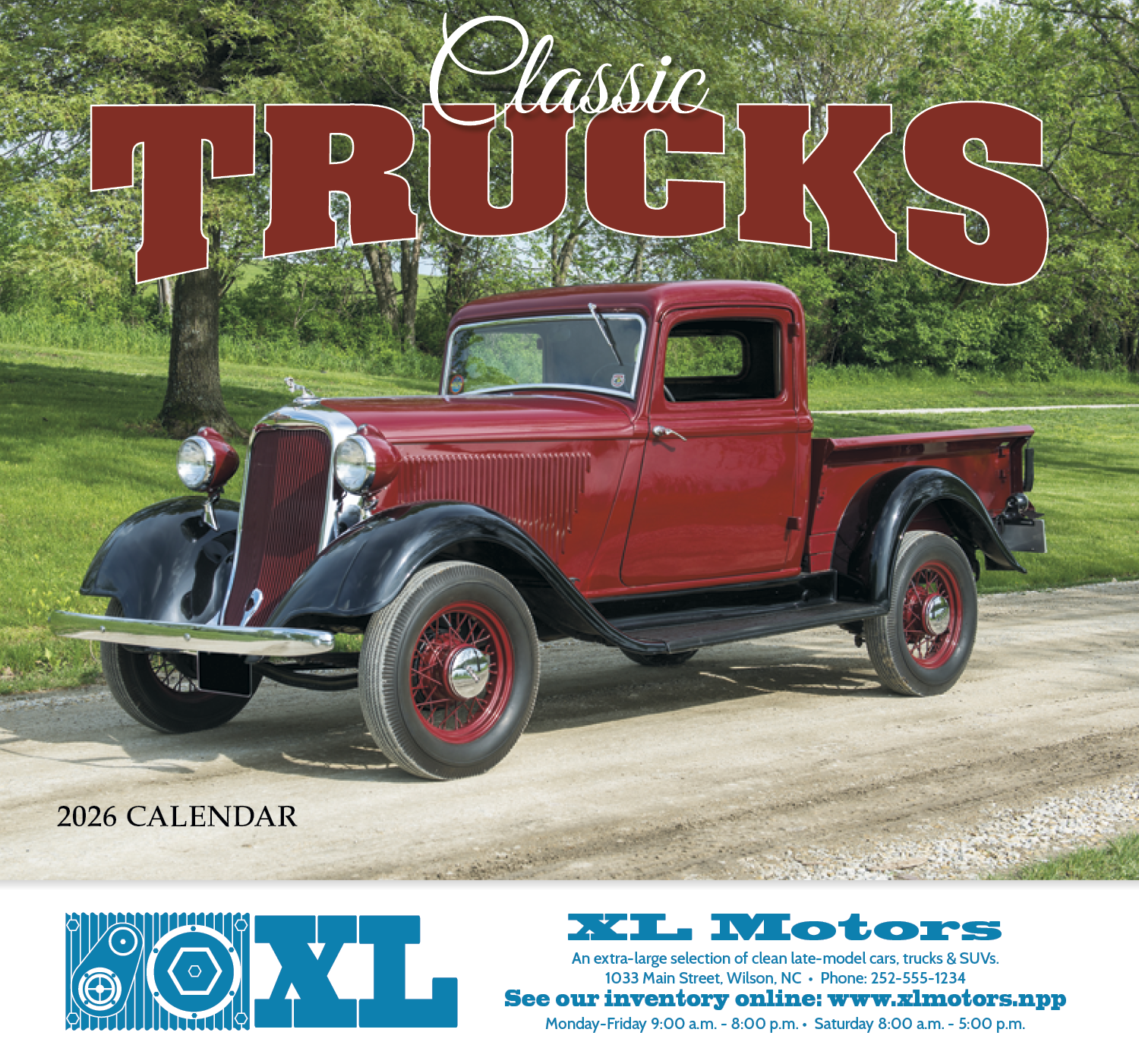 HotLine® Products Classic Trucks Appointment Calendar - Stapled 7