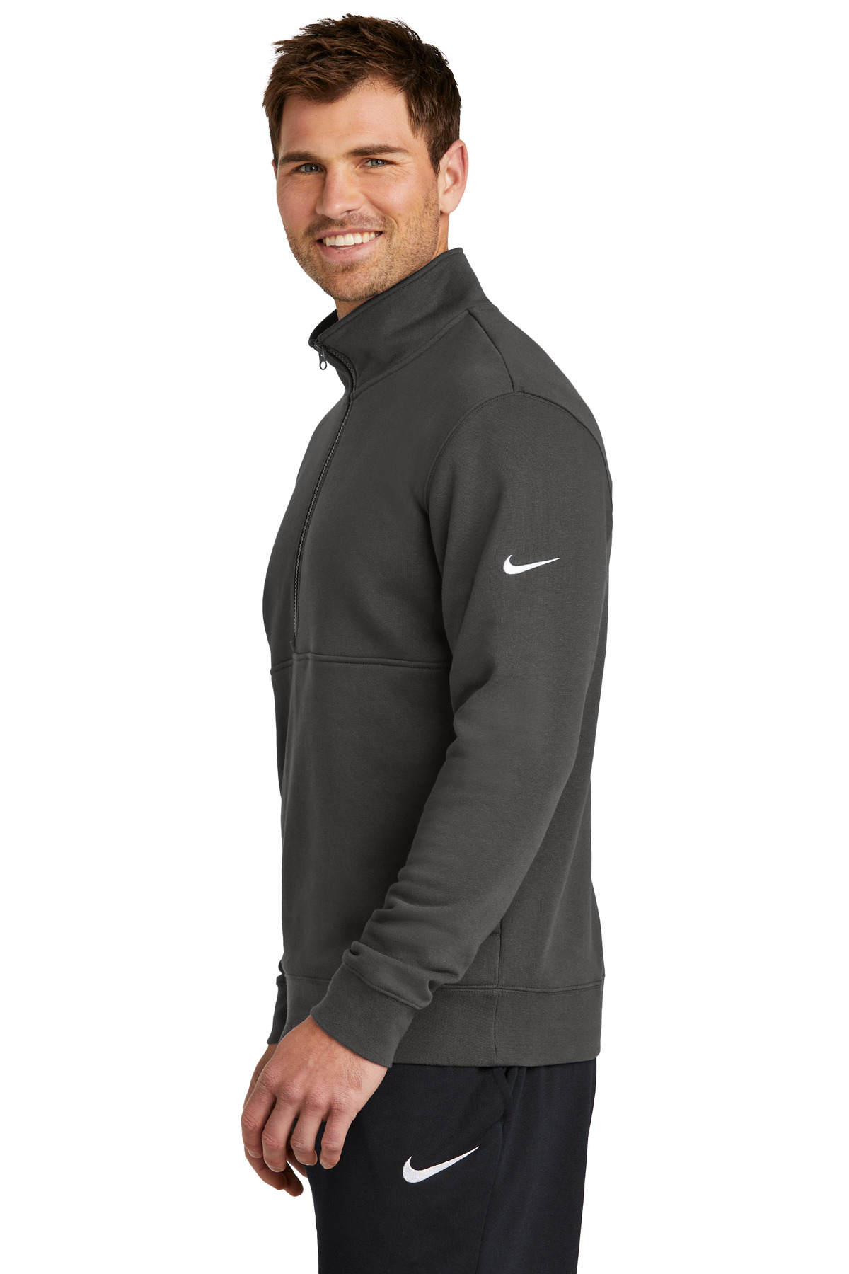 Club Fleece Sleeve Swoosh 1/2-Zip
