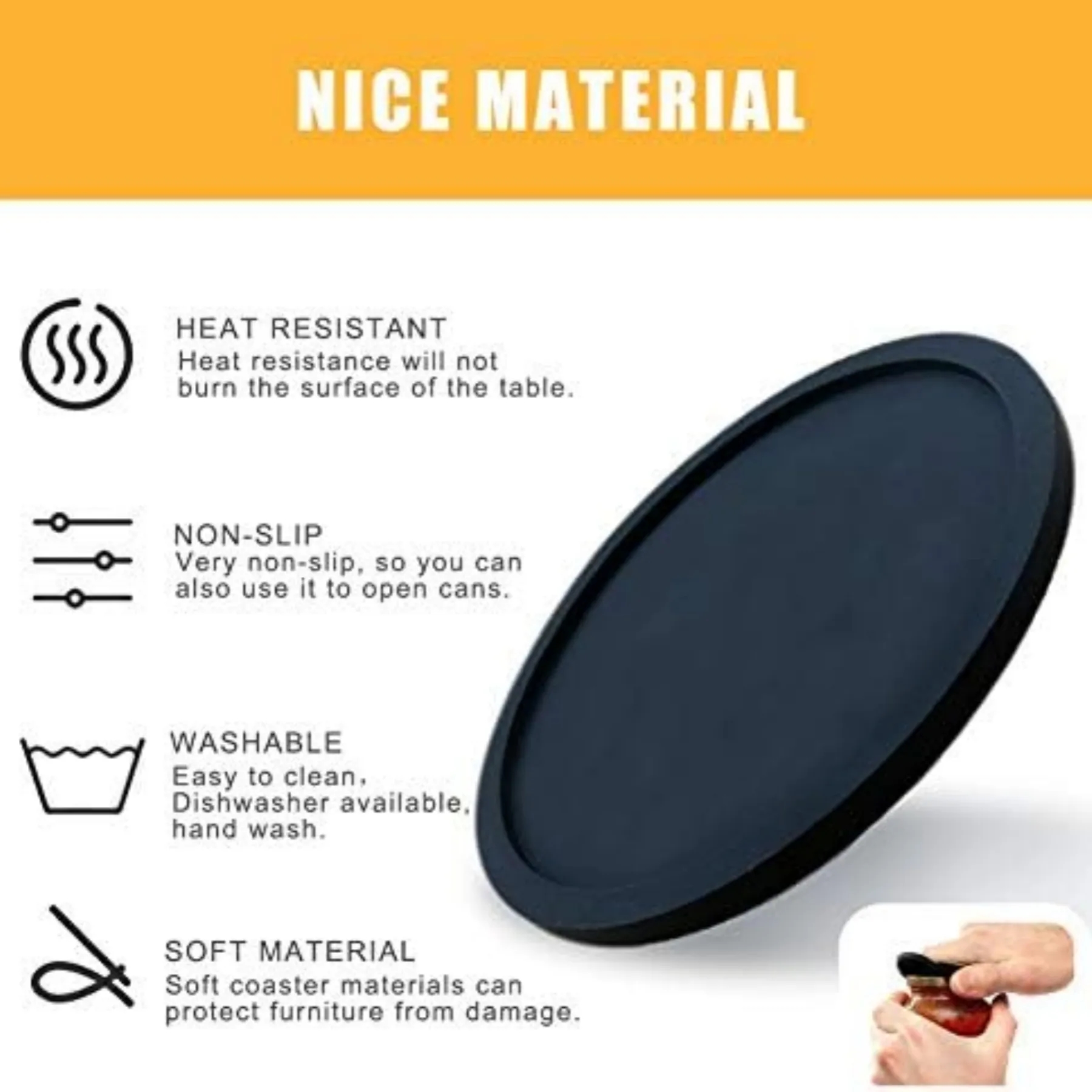 Silicone Drink Coasters 4