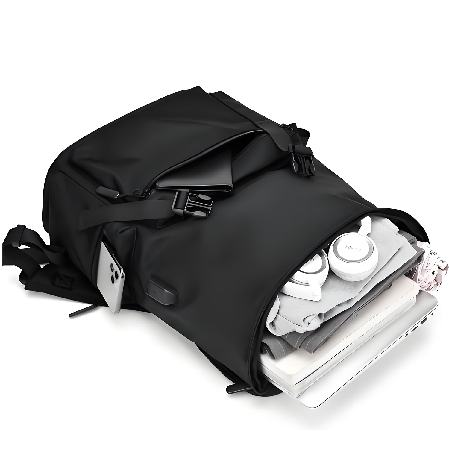 Korean-Style Oxford Cloth Large-Capacity Laptop Backpack 4