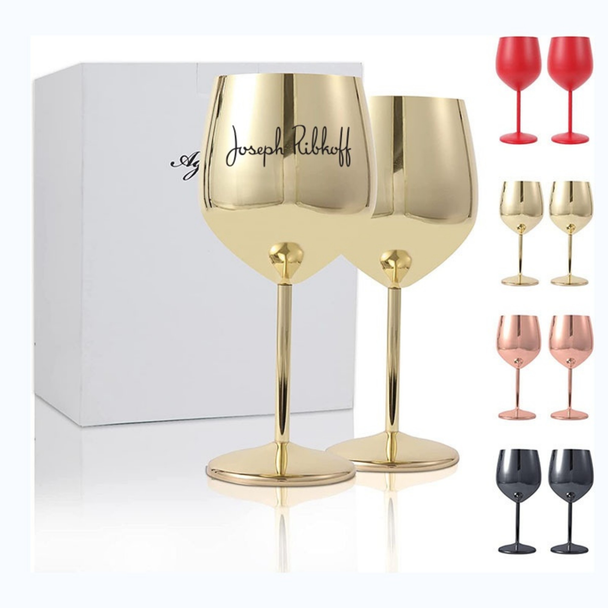 2 Pack 18oz Stainless Steel Wine Cup