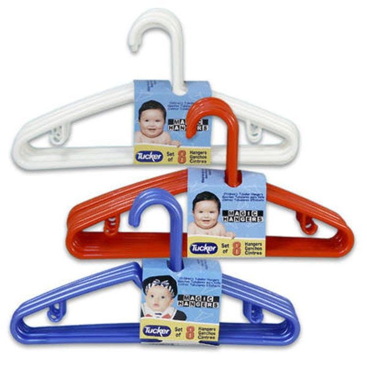 Children's Plastic Hangers - Assorted 8 Pack 1