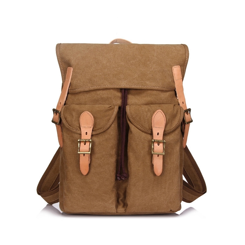 Dual Pocket Drawstring  Backpack 2