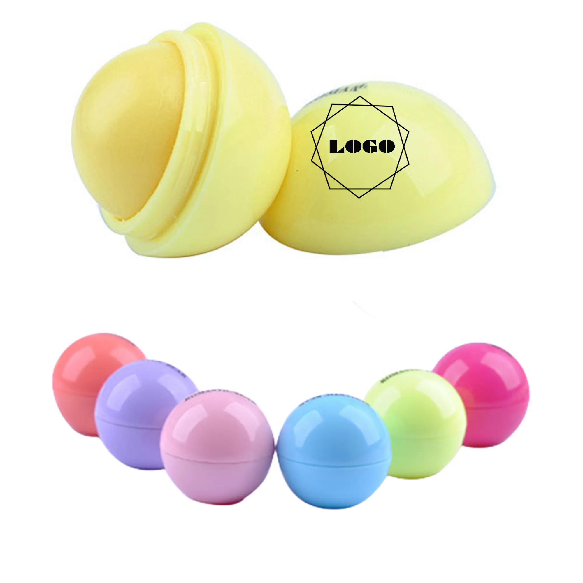 Round Scented Lip Balm 1