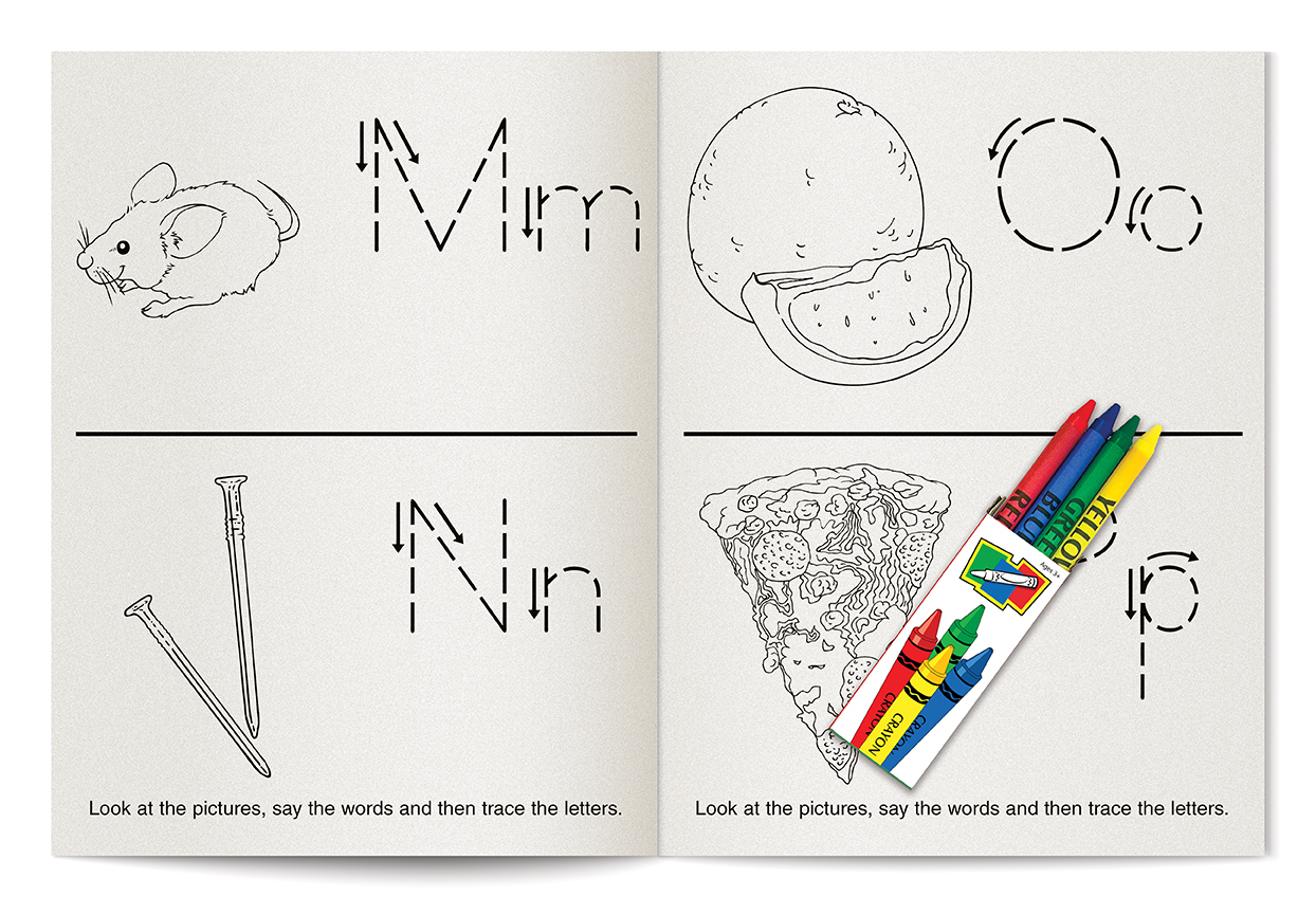 COLORING SET - Fun With Letters Coloring Book Fun Pack 2