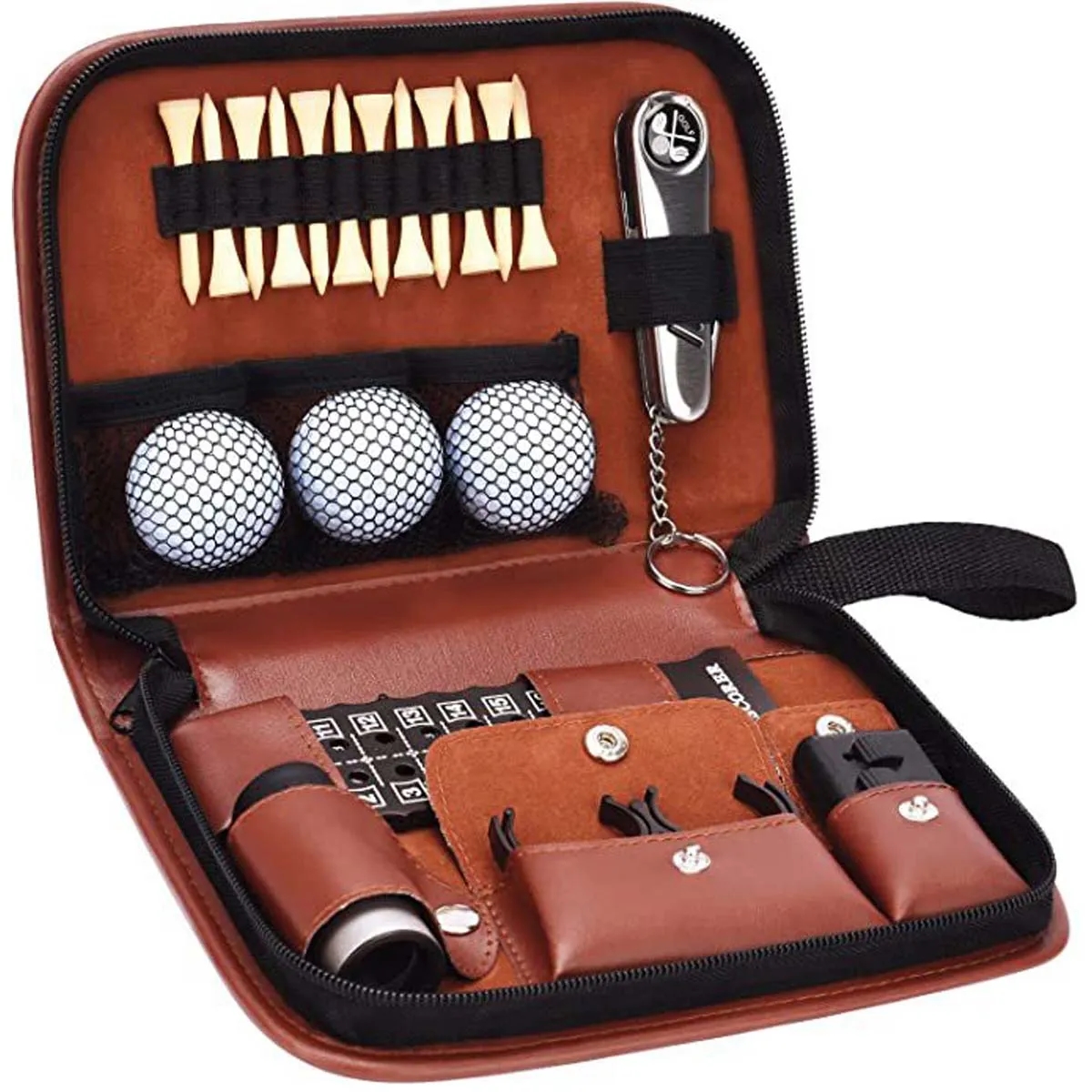 In Stock Custom PU leather Hi-End Case Golf Bag 8