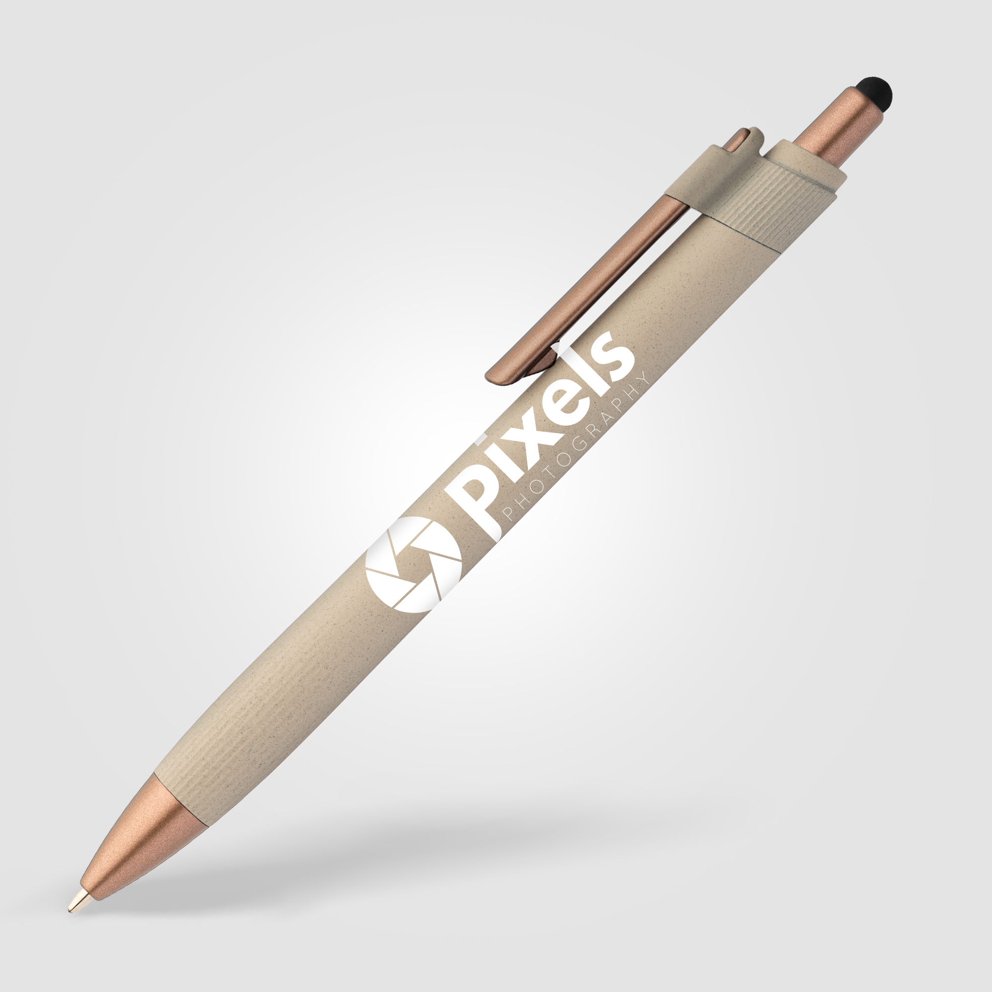 York Recycled Plastic Bronze Trim Stylus Ballpoint Pen 14