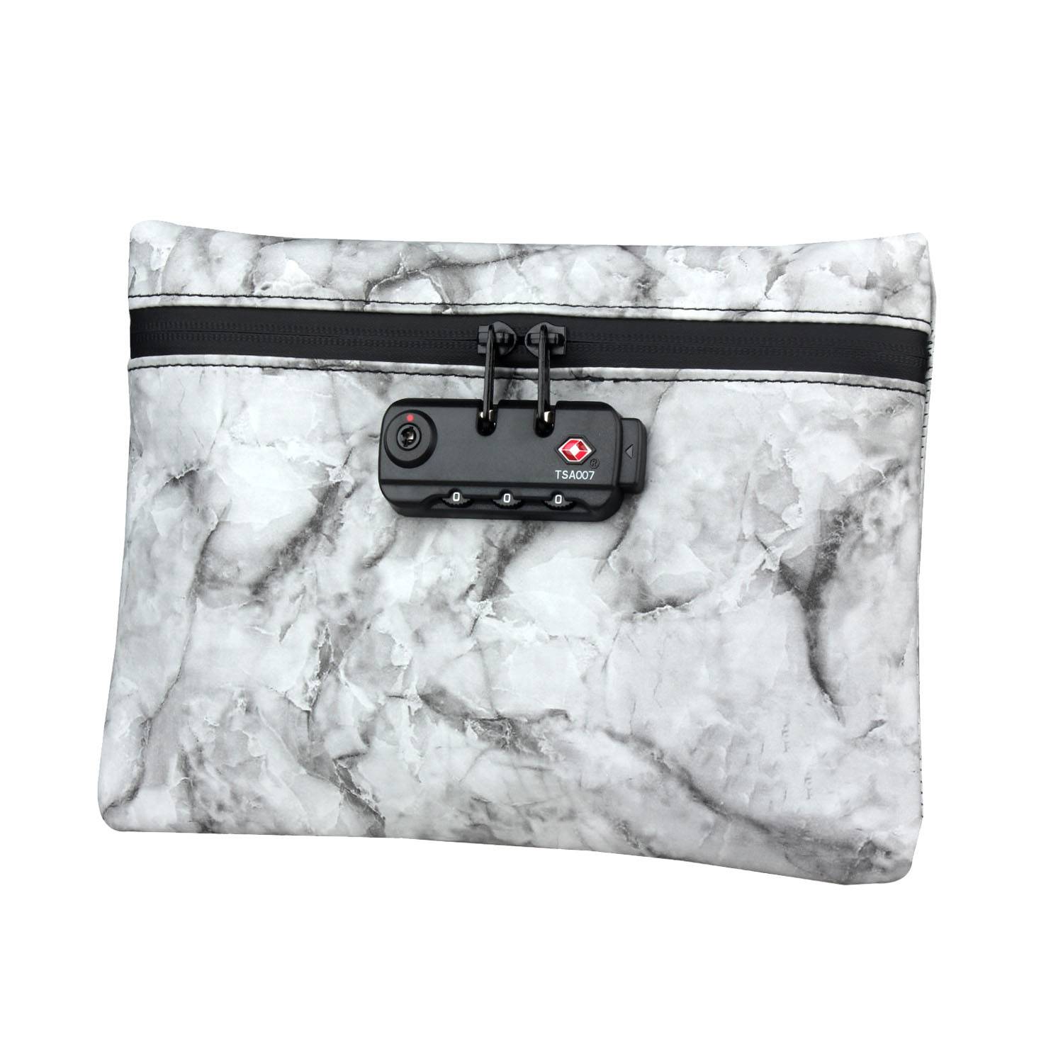 PU Leather Carbon Smell Proof Bag With Combination Lock 7