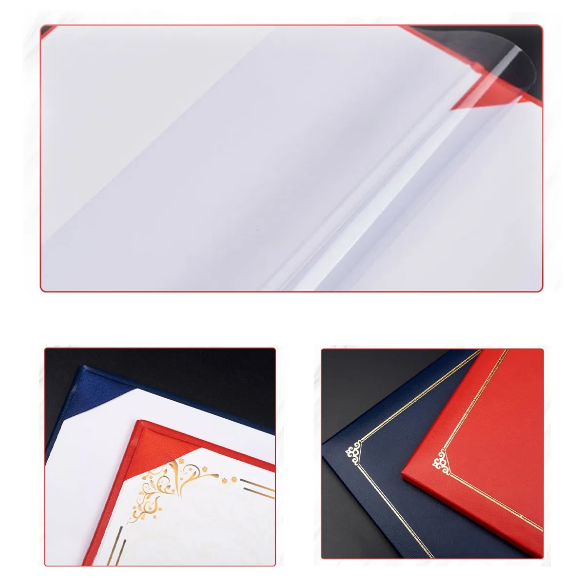 Smooth soft Leather Imprinted Diploma Cover 2