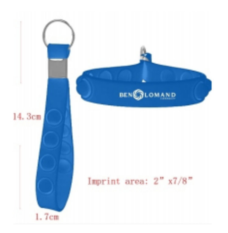 Press Bubble Wristband Keychain 3