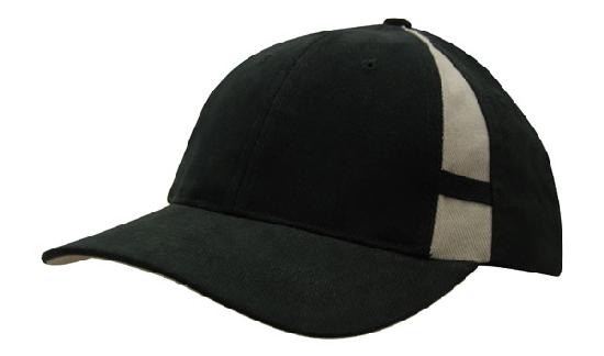 Brushed Heavy Cotton with Crown Inserts & Contrasting Peak Under & Strap 1