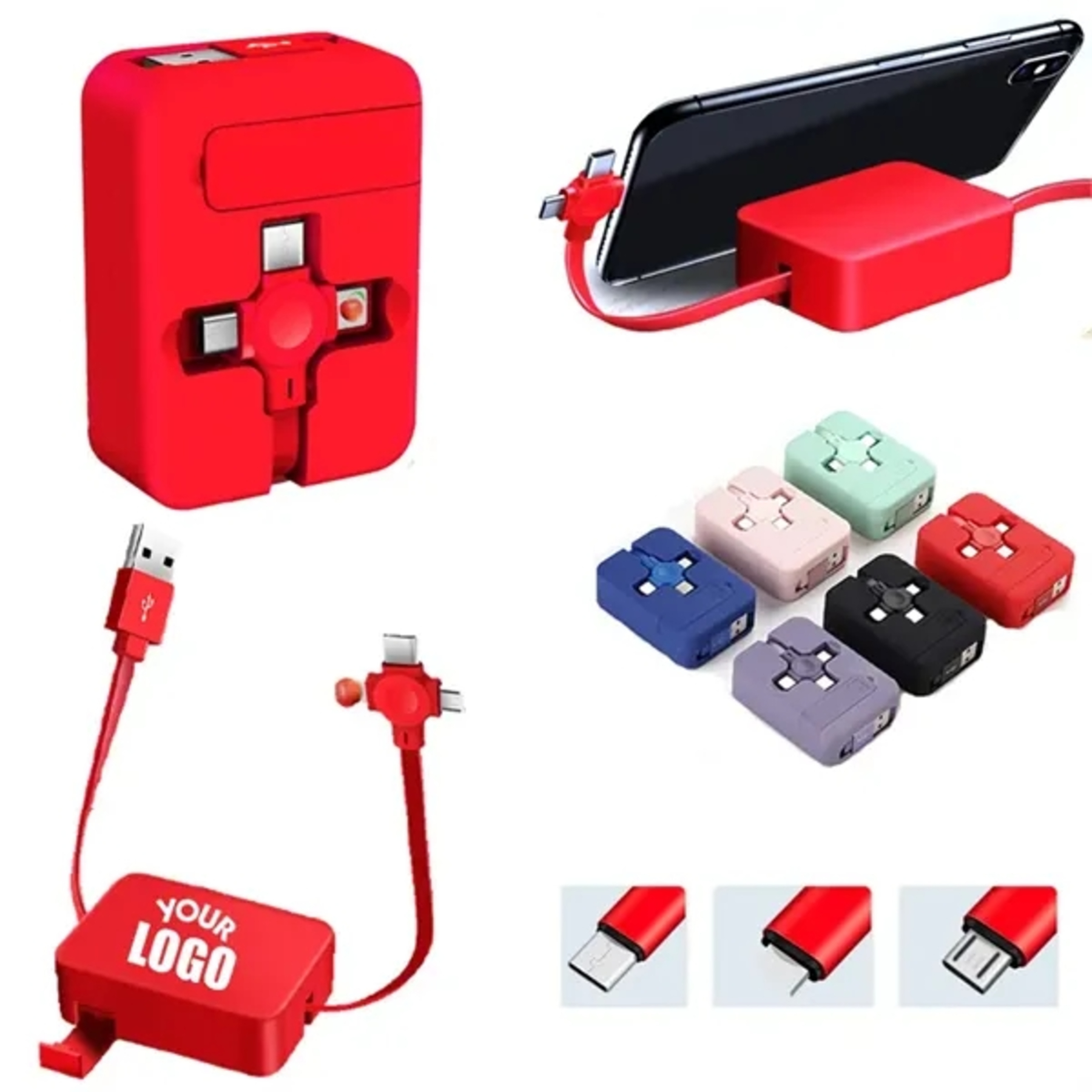 Retractable Multi Charger Cable Storage Boxit 2