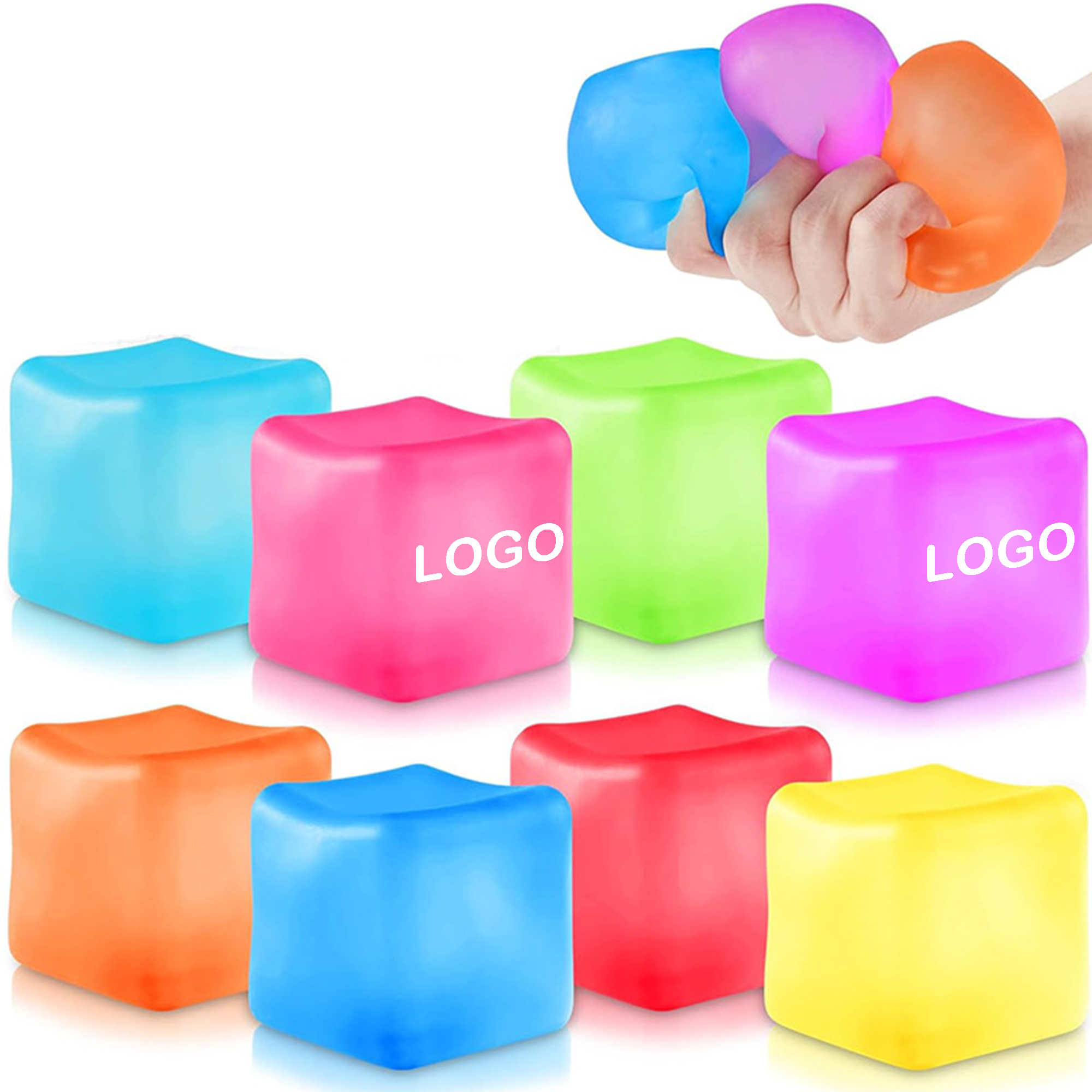 Sensory Stress Relief Cube with Slow Rebound 1