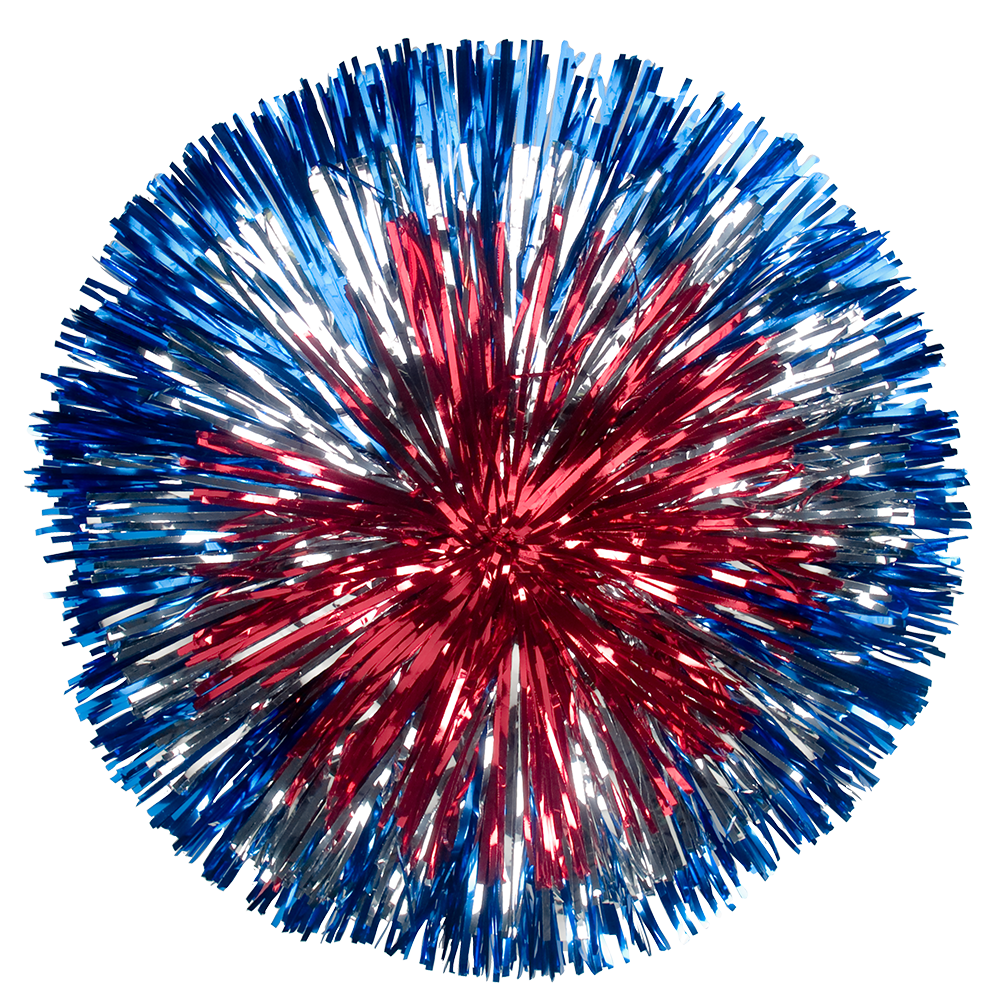 Custom Metallic Classic Cut Bullseye Pom 30