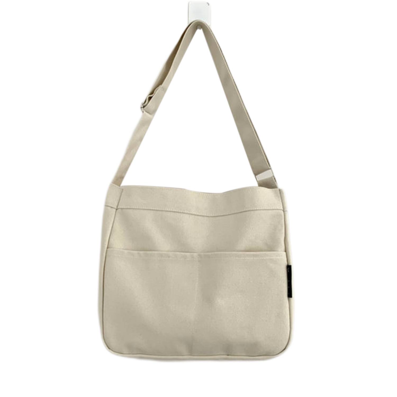 Solid Canvas Crossbody Shoulder Bag 4