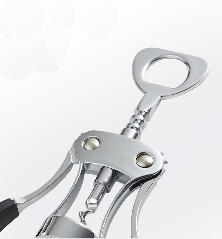 Heavy-Duty Zinc Alloy Wing Corkscrew Wine Opener 4