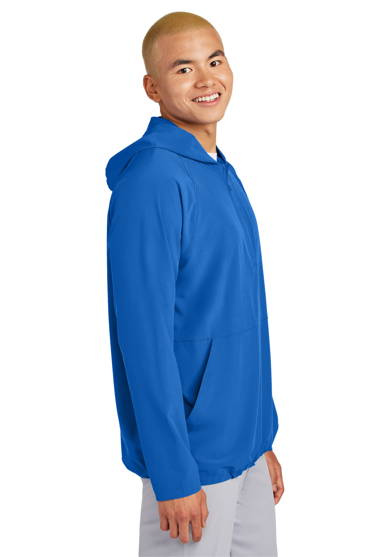 Sport-Tek Repeat 1/2-Zip Long Sleeve Hooded Jacket JST488 2
