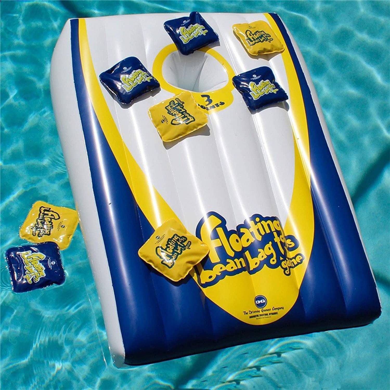 Plastic Inflatable Cornhole Game Set Floating Pool Toy 2
