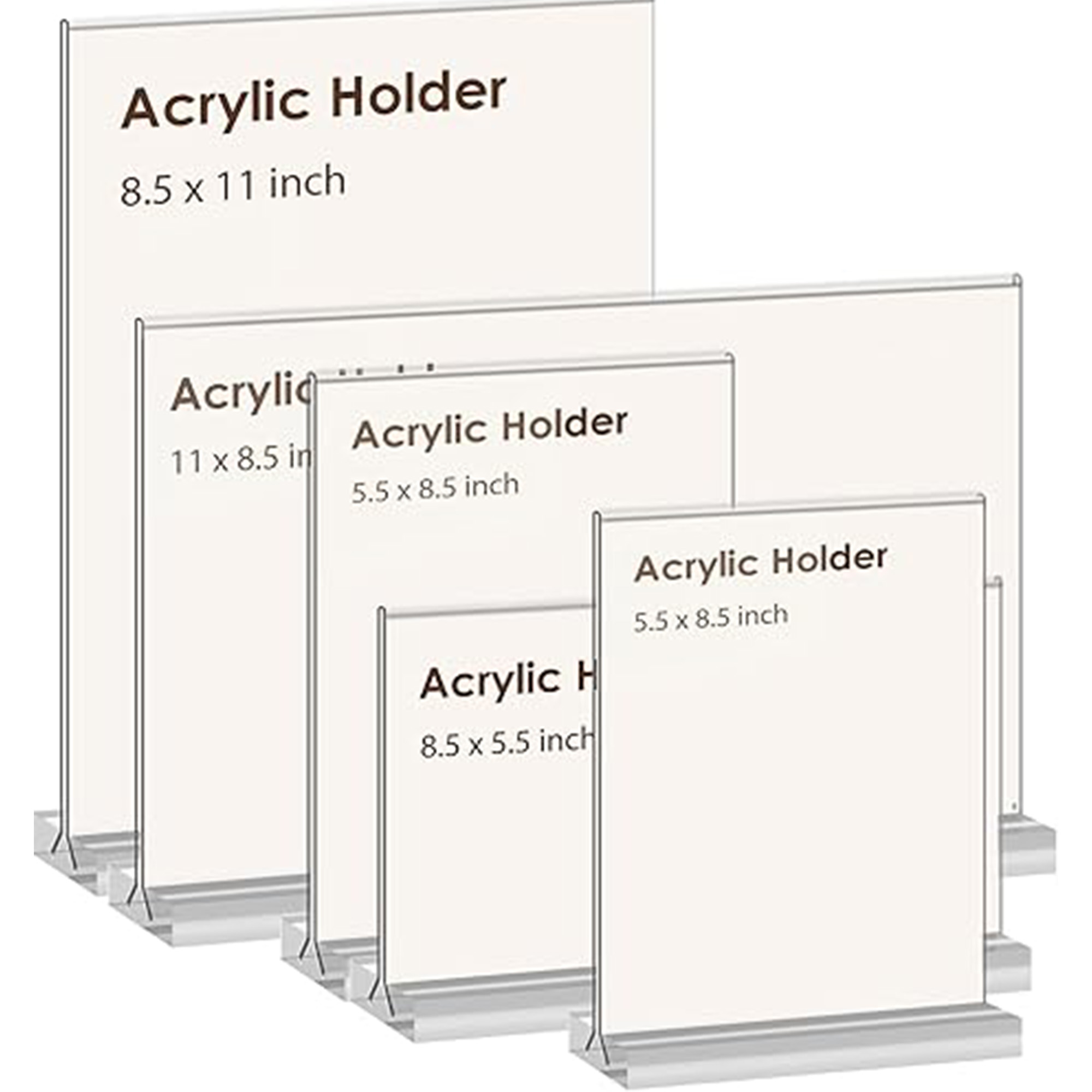 Acrylic Sign Holder for restaurant, hospital, school 3