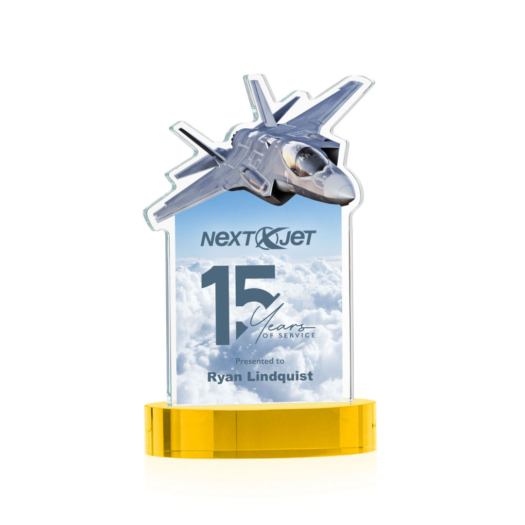 Top Gun VividPrint™ Award on Alberton Base - Gold 3