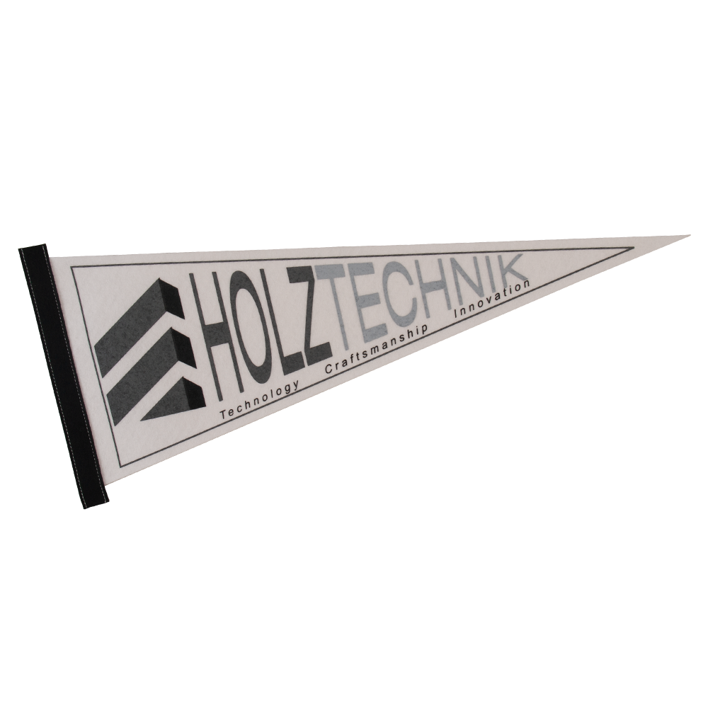 9" x 24" White Felt Pennant 4
