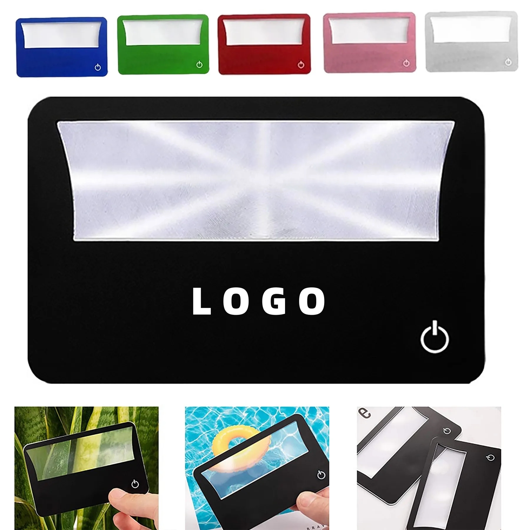 LED Credit Card Size 3X Magnifier 8