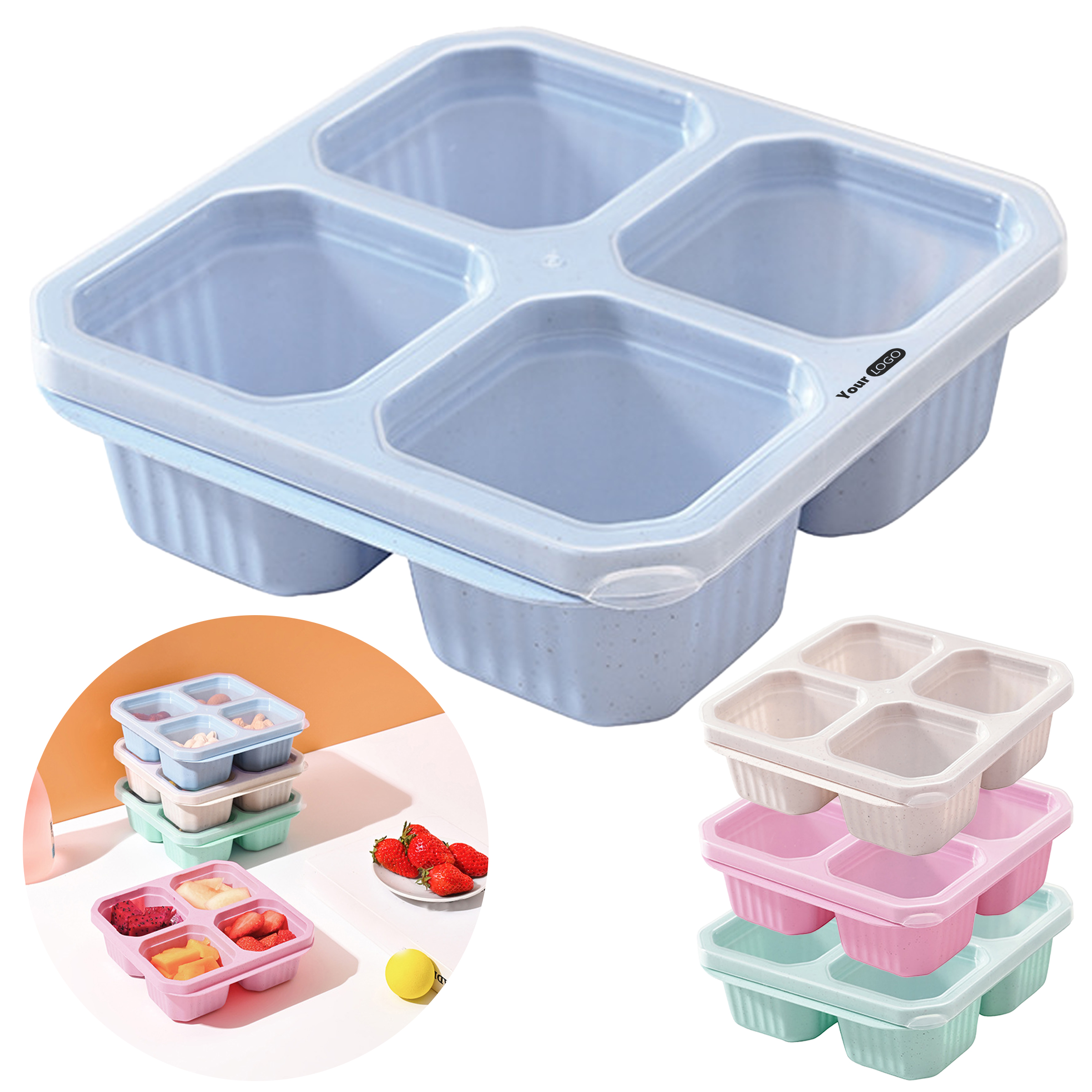 Plastic Divided Sealed Fresh-Keeping Box 2