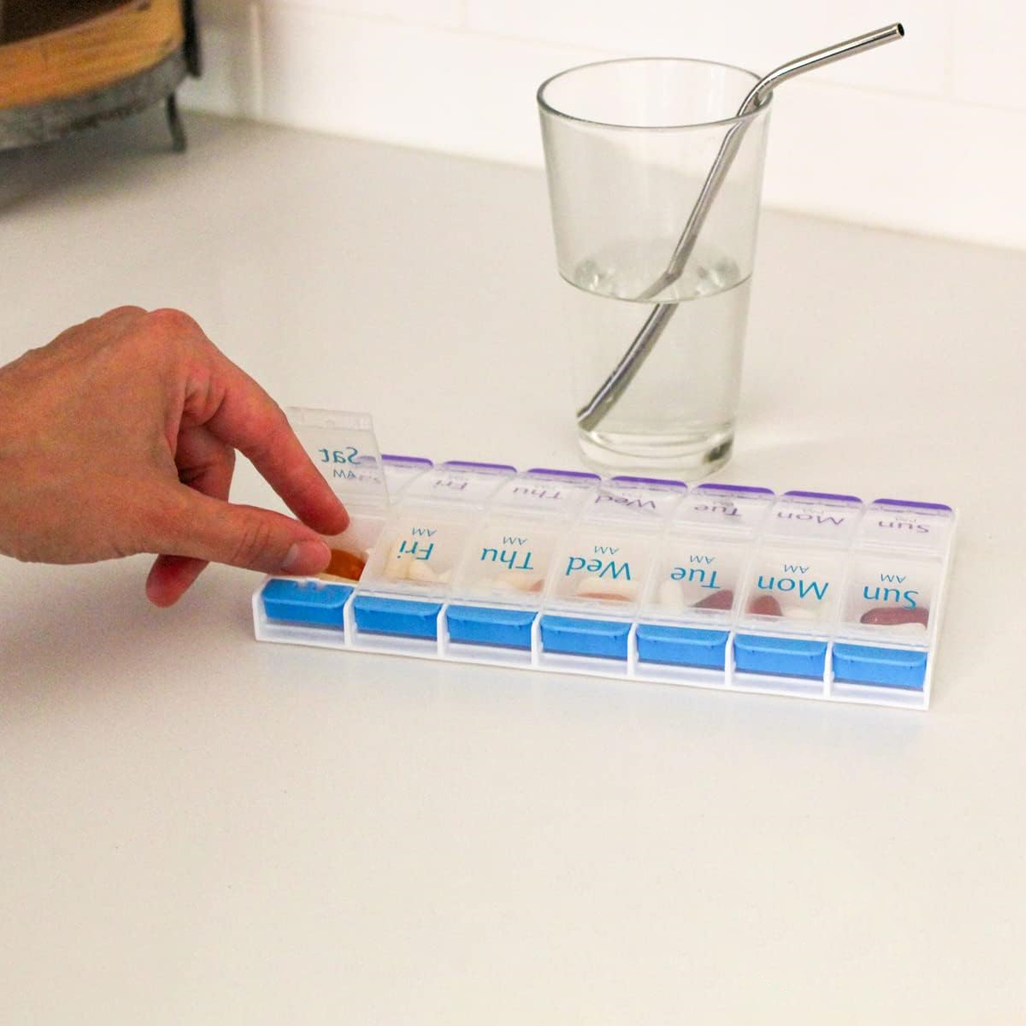 Push Button (7-Day) Pill Case 4
