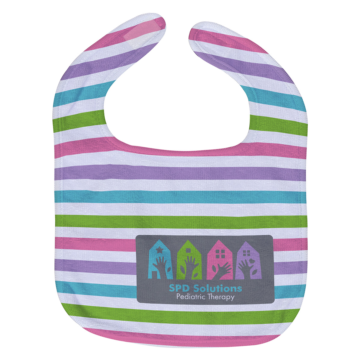 Silk Touch  Baby Bib 10" x 13" 360GSM Poly/Cotton - Full Color 4