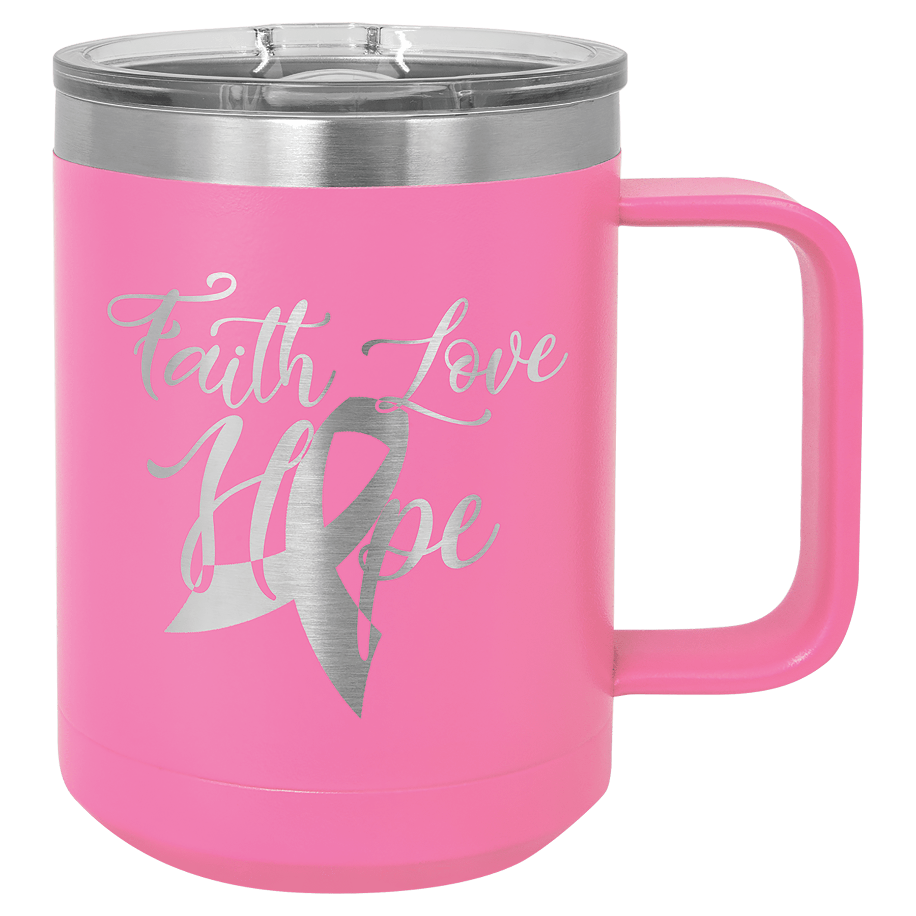 15 Oz. Stainless Steel Vacuum Insulated Mug With Slider Lid 15