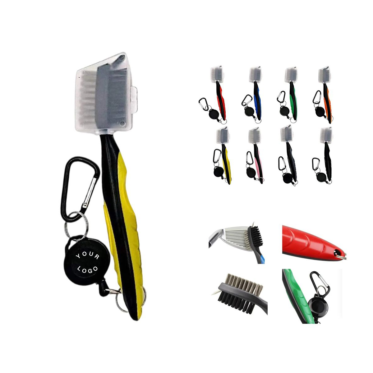 Durable Golf Brush for Club Head Cleaning 12