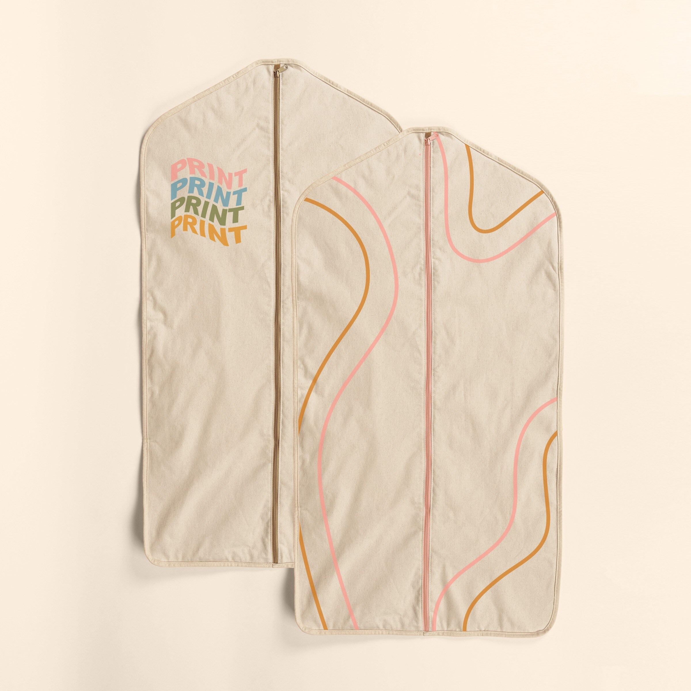 FANCY PANTS ADULT GARMENT BAG - NATURAL CANVAS