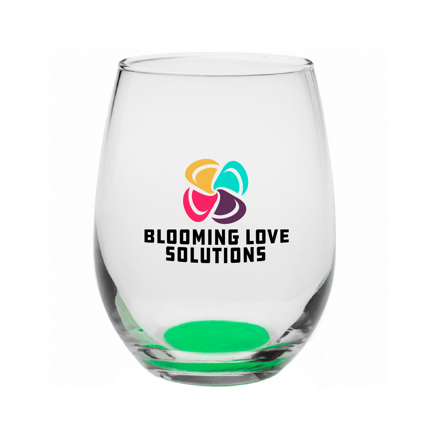 9 oz. Tulip Stemless Wine Glass (Full Color Imprint) 4
