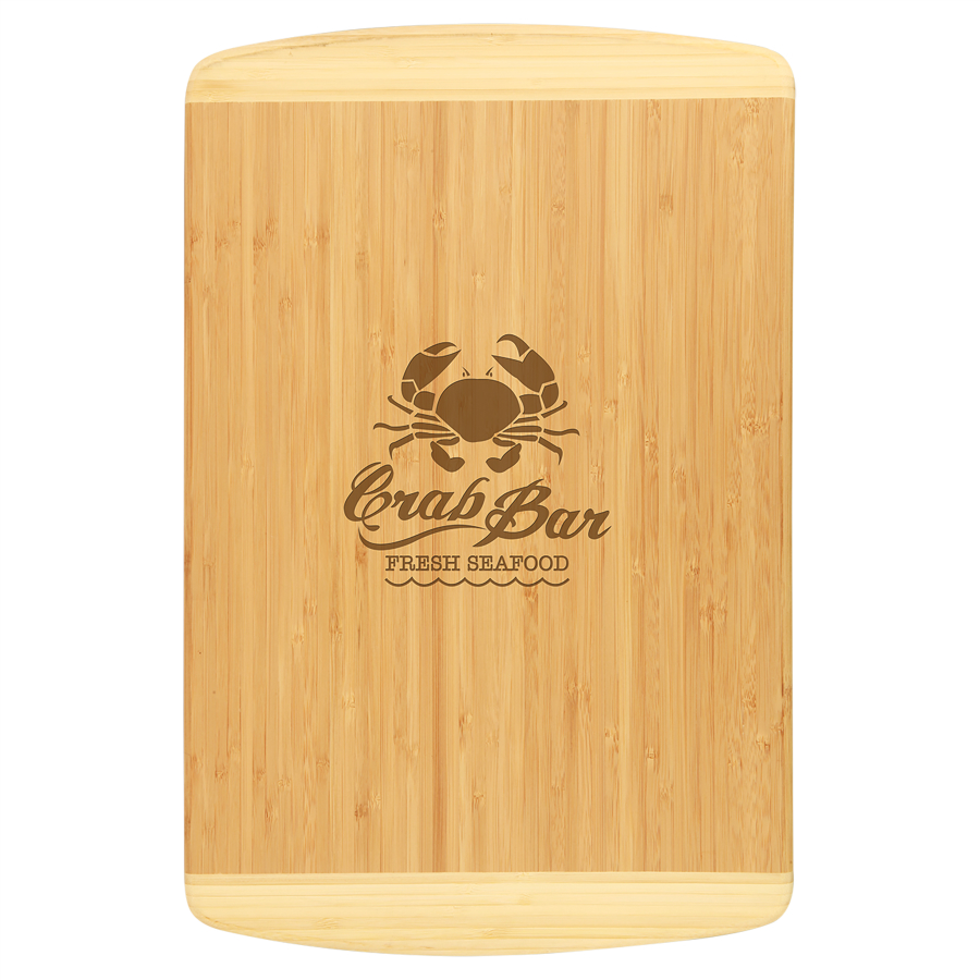 18" x 12" Bamboo 2-Tone Cutting Board 1