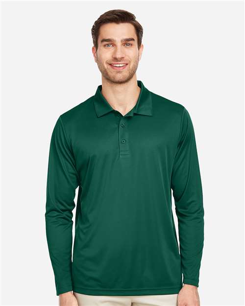 Men's Zone Performance Long Sleeve Polo - TT51L 10