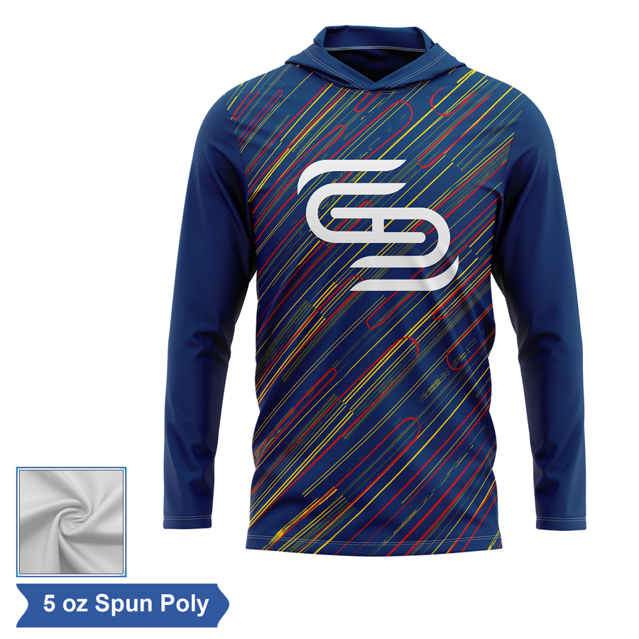 Sublimation Spun Polyester (Cotton Touch) Long Sleeve Hooded 4