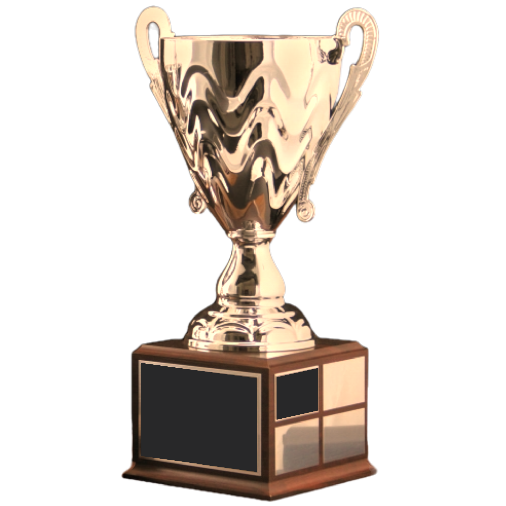 Wave Perpetual Gold Cup Trophy Award w/Perpetual Base 2