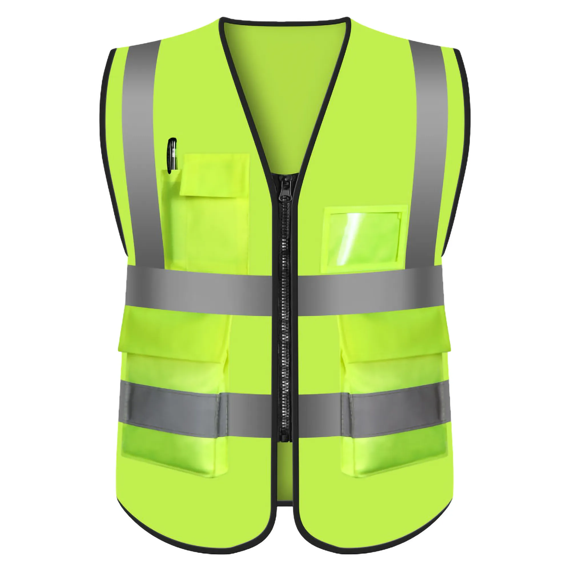 MOQ 50PCS Safety Vest with Reflective Strips 3