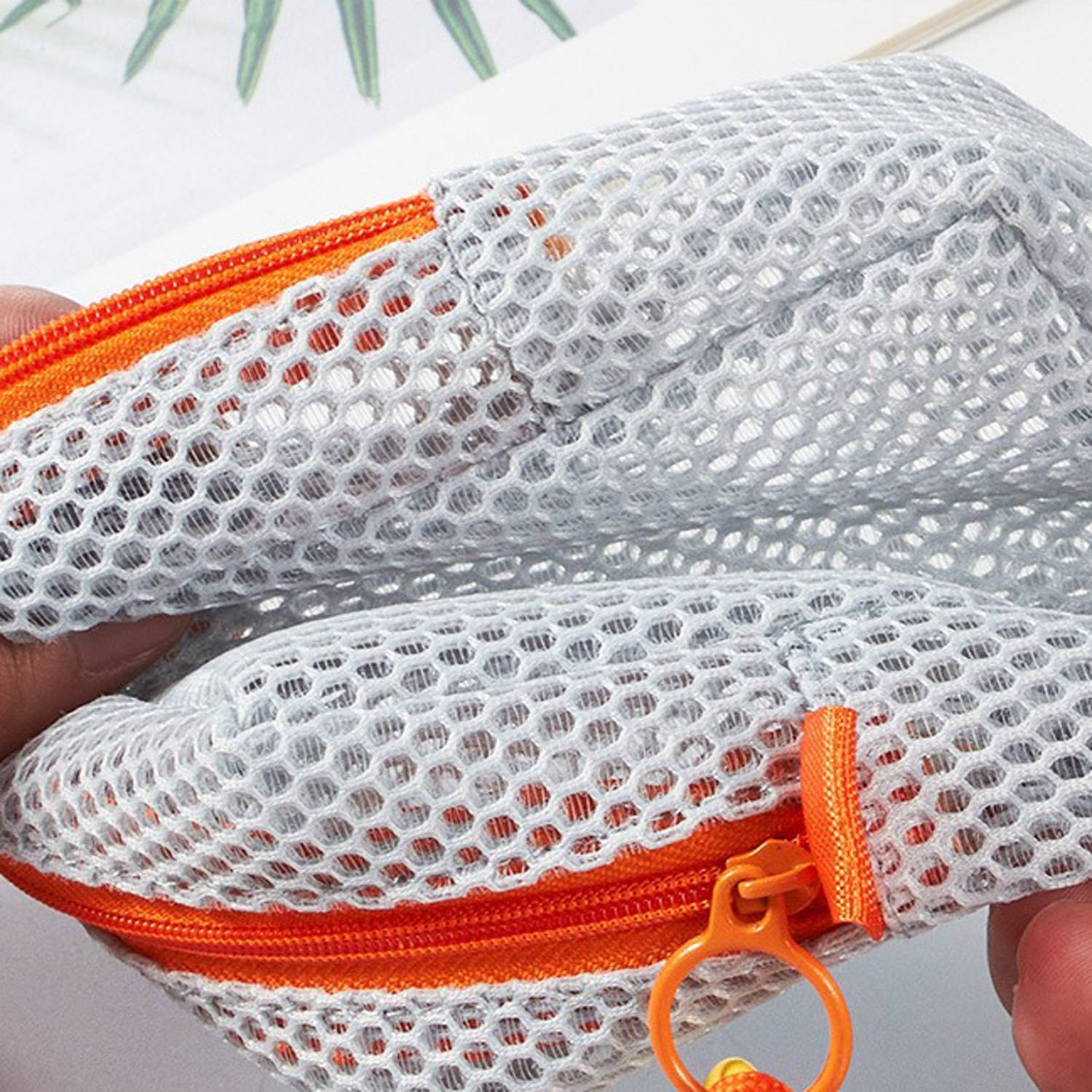 Mini Portable Square Mesh Organizer Bag 8