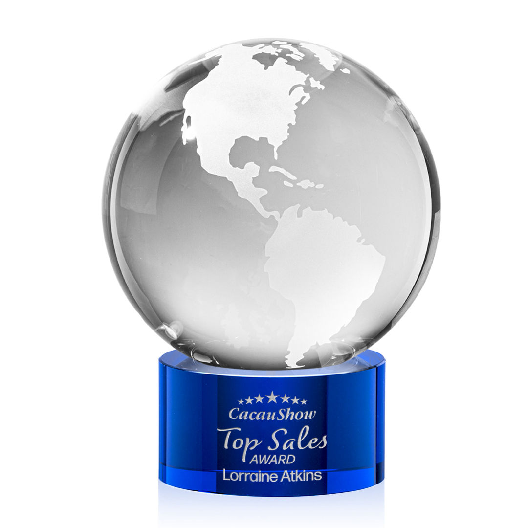 Globe Award on Marvel Base - Blue 12