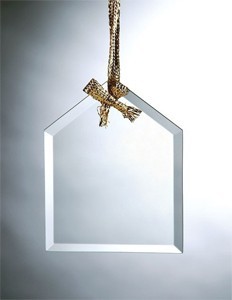 Jade Glass House Ornament 2