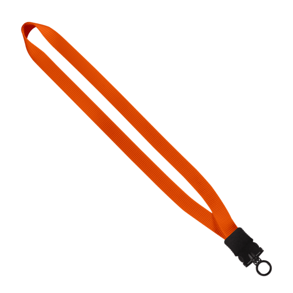3/4" Smooth Nylon Lanyard with Snap-Buckle Release & O-Ring 7