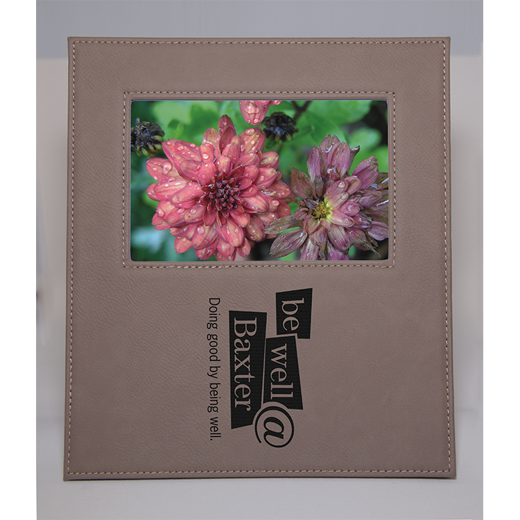 Tan Leatherette Picture Frame