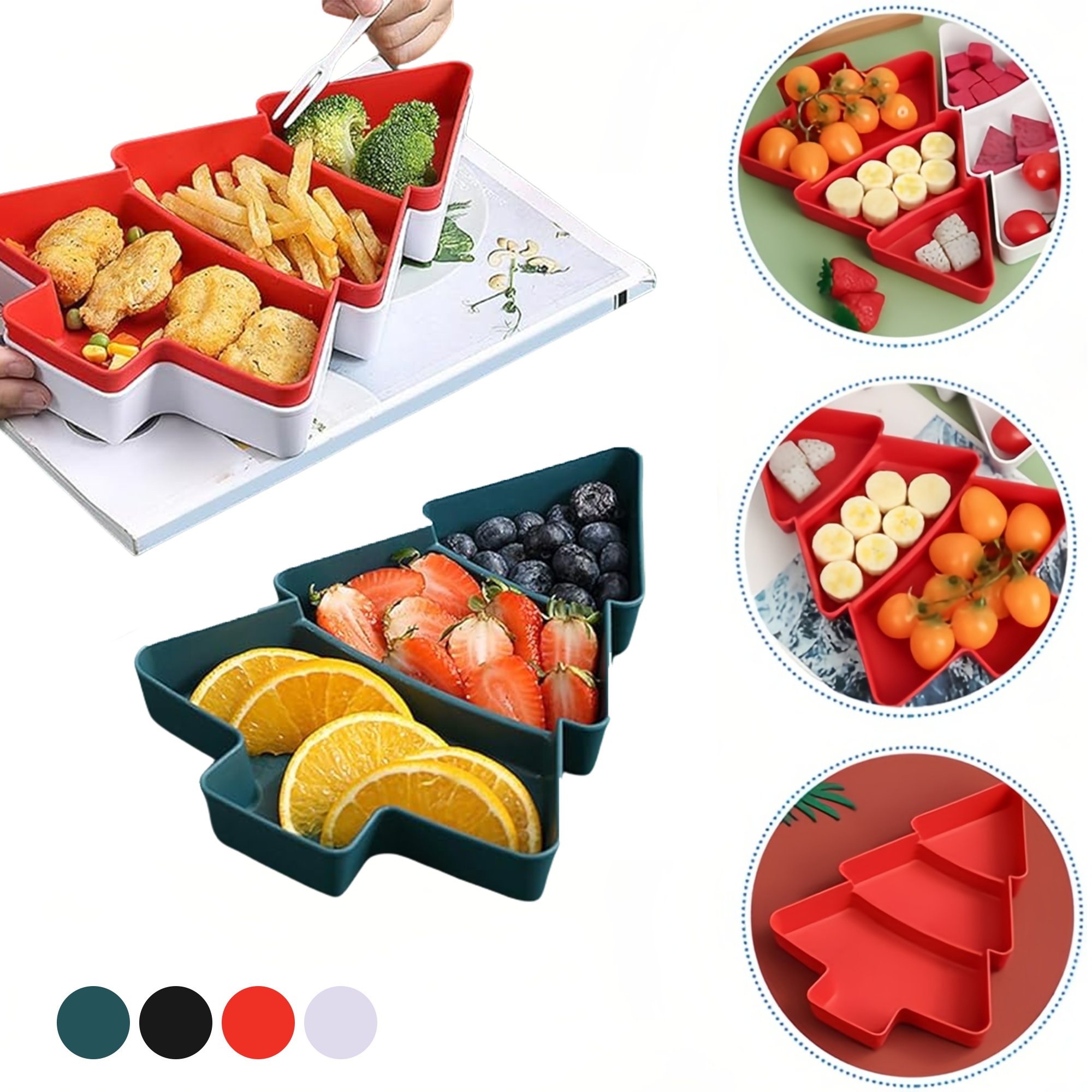 Christmas Tree Snack Serving Tray 2