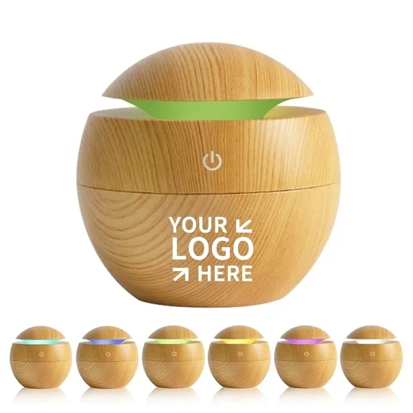 Mini Wooden Grain USB Aroma Humidifier 6